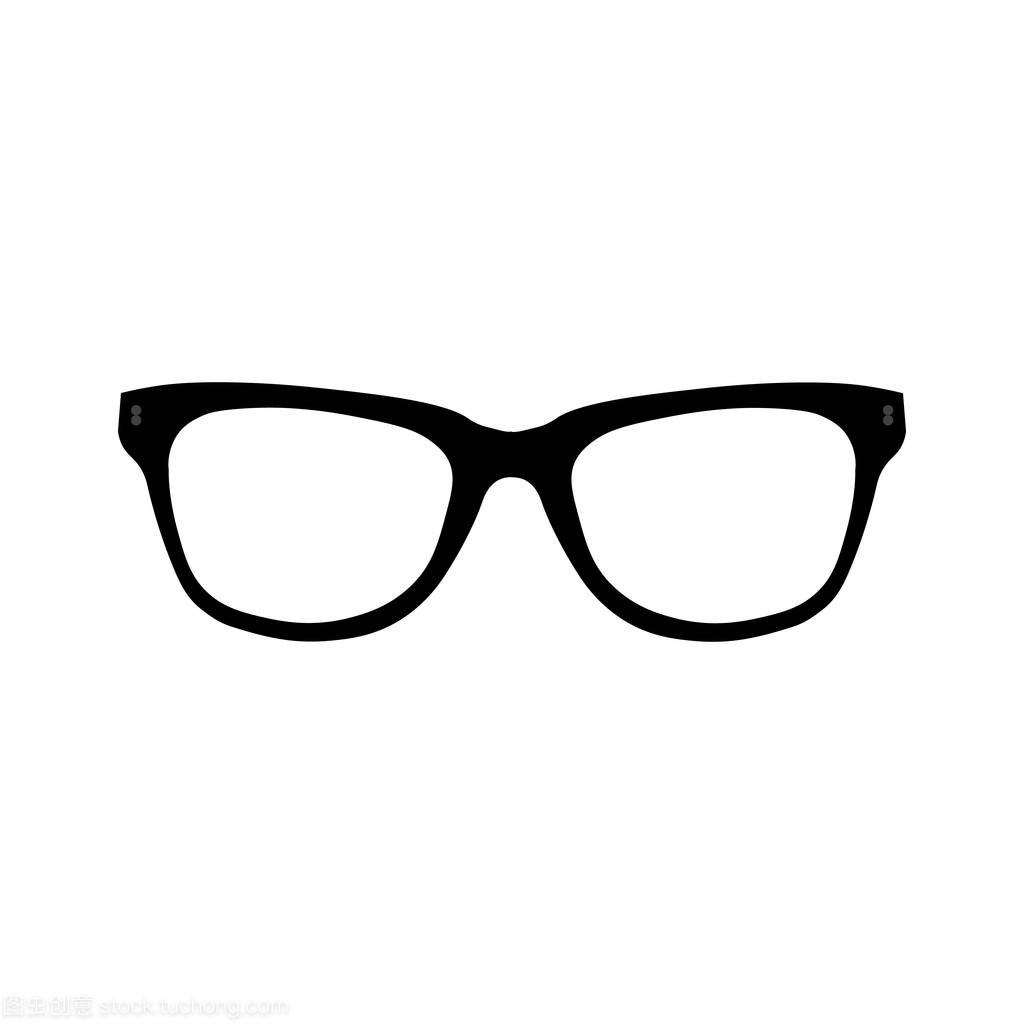 眼鏡矢量圖標(biāo) 簡約辦公用品符號(hào)設(shè)計(jì)